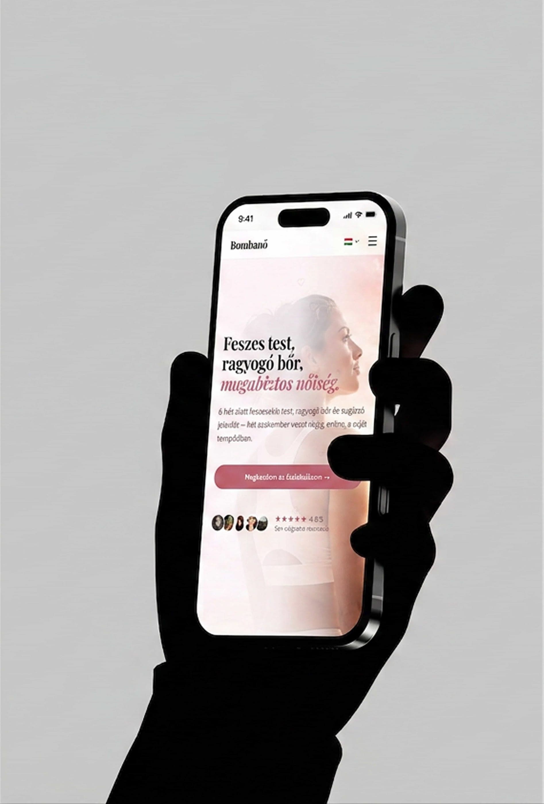 Bombanő — mobile homepage