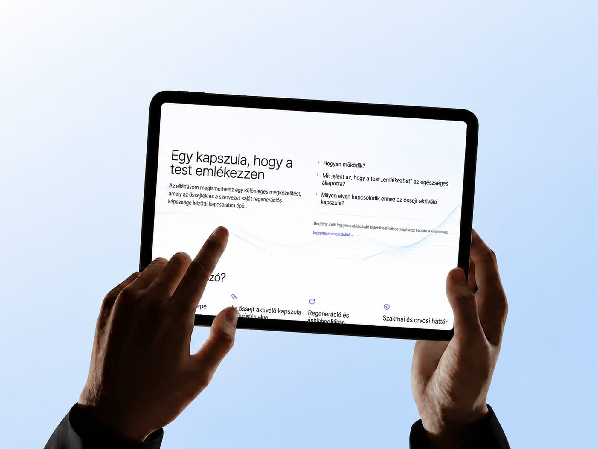 Őssejt Előadás — tablet